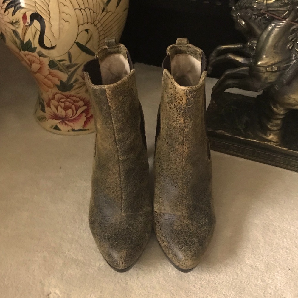 Michael Kors, Distressed Bootie, Brown Sz 10